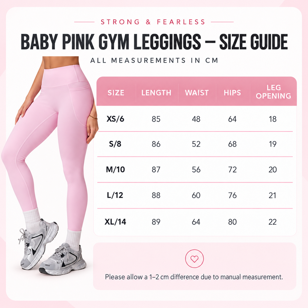 High Waist Strong & Fearless Performance Leggings Pink