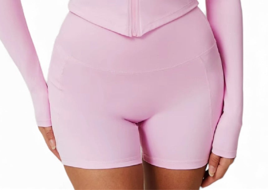 Sculpt Zip Up Performance Shorts